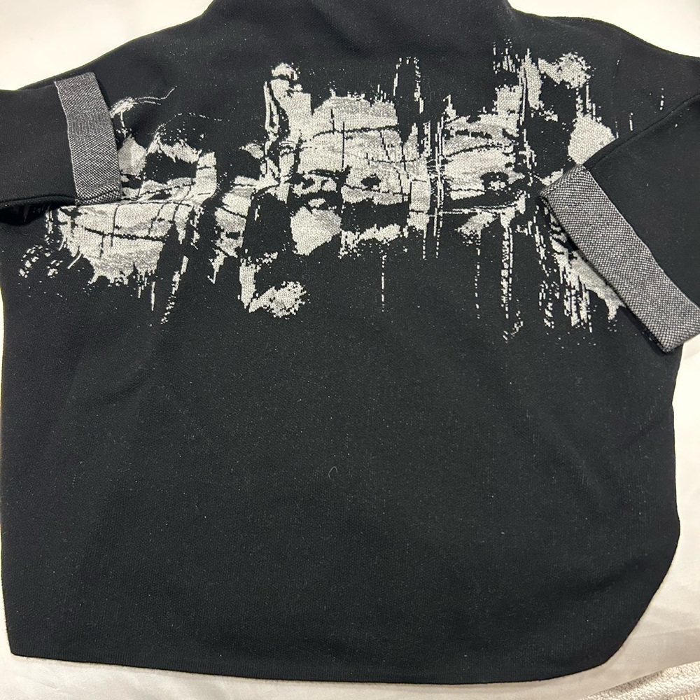 Stylish Black and Gray Women's Top